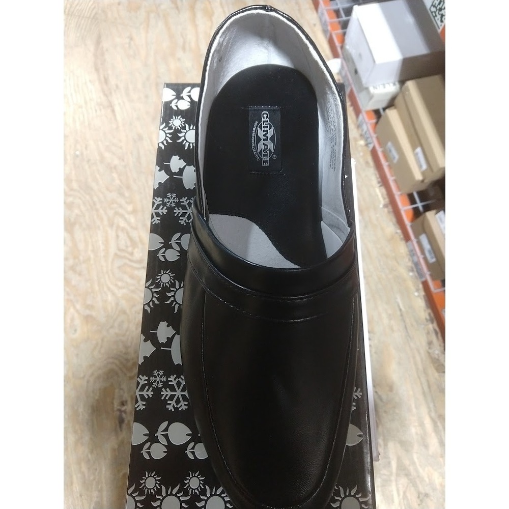 ClimaTex Climate X Mens Black Leather Slip On Sz: 11EEE